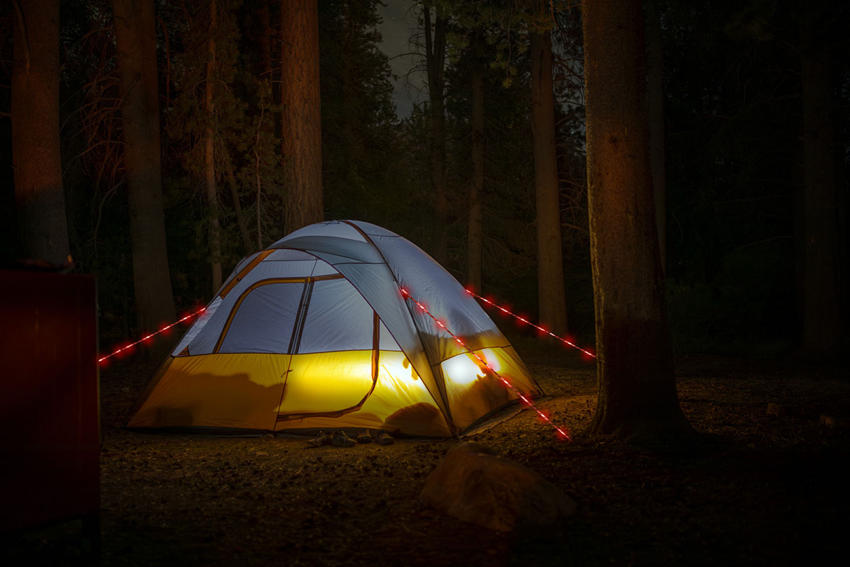 Camprope köysi led-valoilla oranssi 5m - Image 4