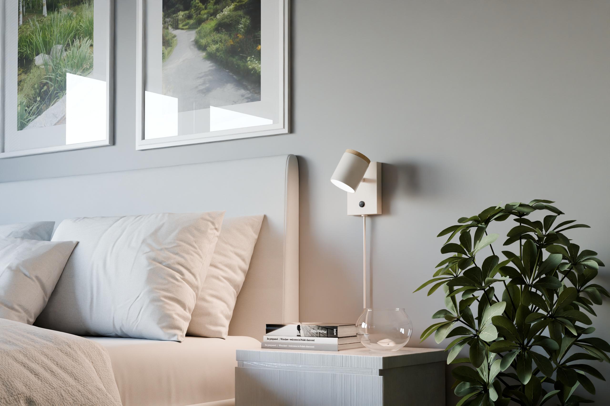 Sessak Clement seinävalaisin beige - Image 3