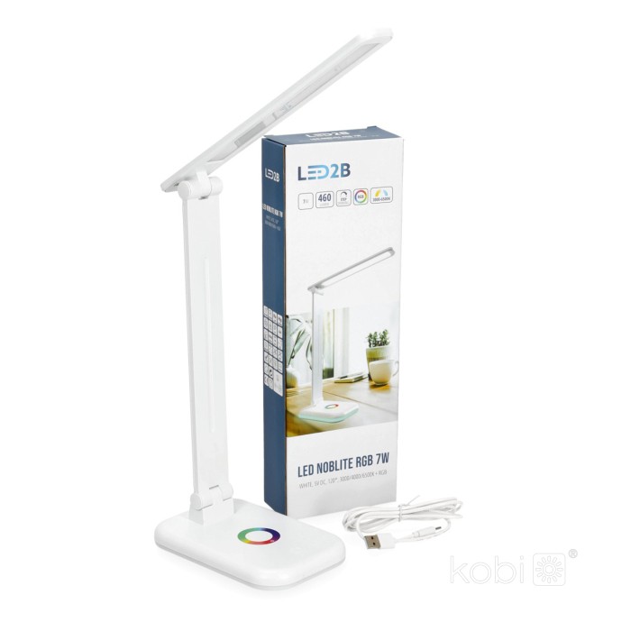 Noblite RGBW LED 7W 3CCT pöytävalaisin valkoinen - Image 5