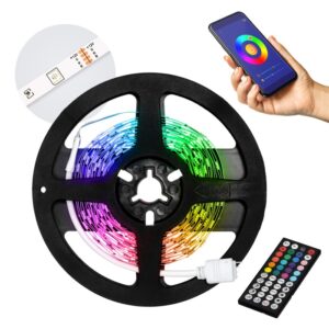 Monivärinen LED-nauhavalosarja 5 m RGBW kauko-ohjaimella (setti)