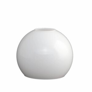 Lasikupu 14 cm kiiltävä valkoinen