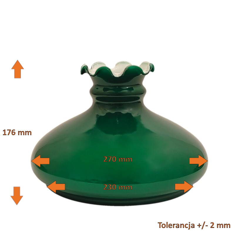 Vesta lasikupu vihreä 230 mm - Image 2